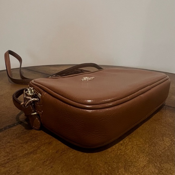 NEW NWOT COACH MINI JAMIE CAMERA BAG PURSE CROSSBODY PEBBLED LEATHER CAMEL 🐪 👜 - Picture 6 of 16